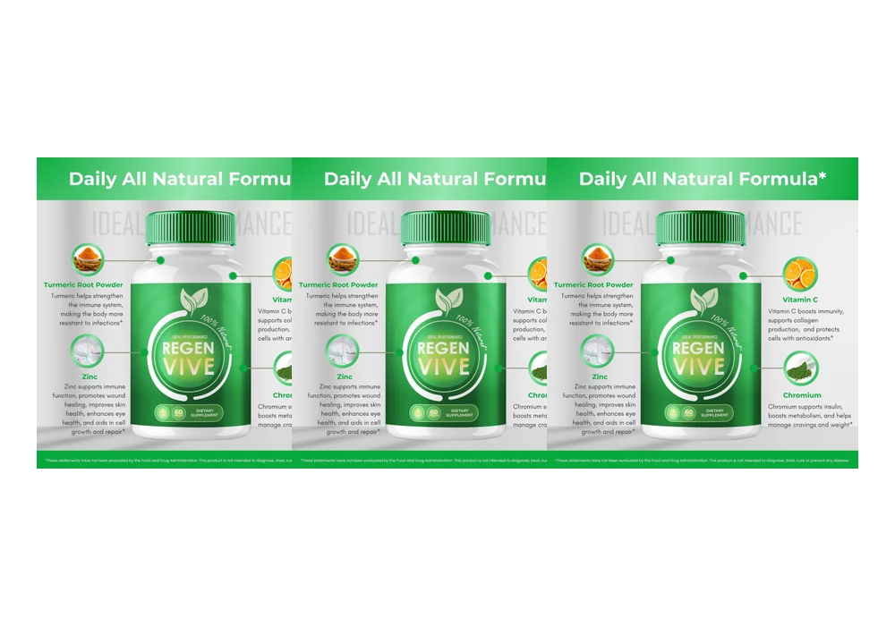 RegenVive 3 bottles — 90-day supply