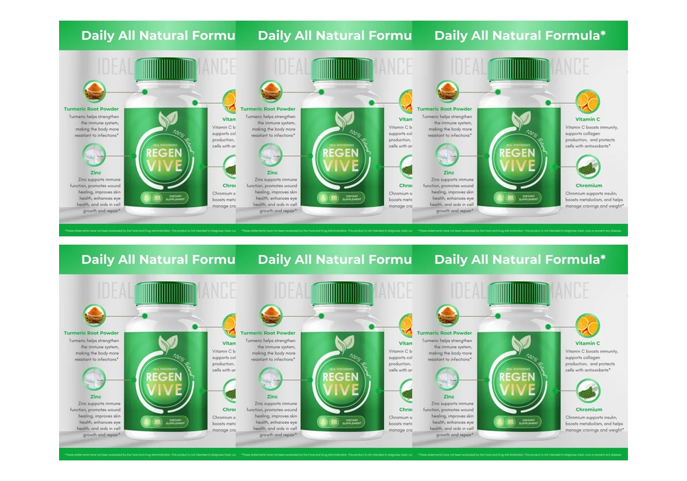 RegenVive 6 bottles — 180-day supply